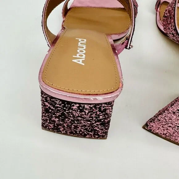 Abound Carina Glitter Sandals in Pink Crayon Glitter - Picture 7 of 7